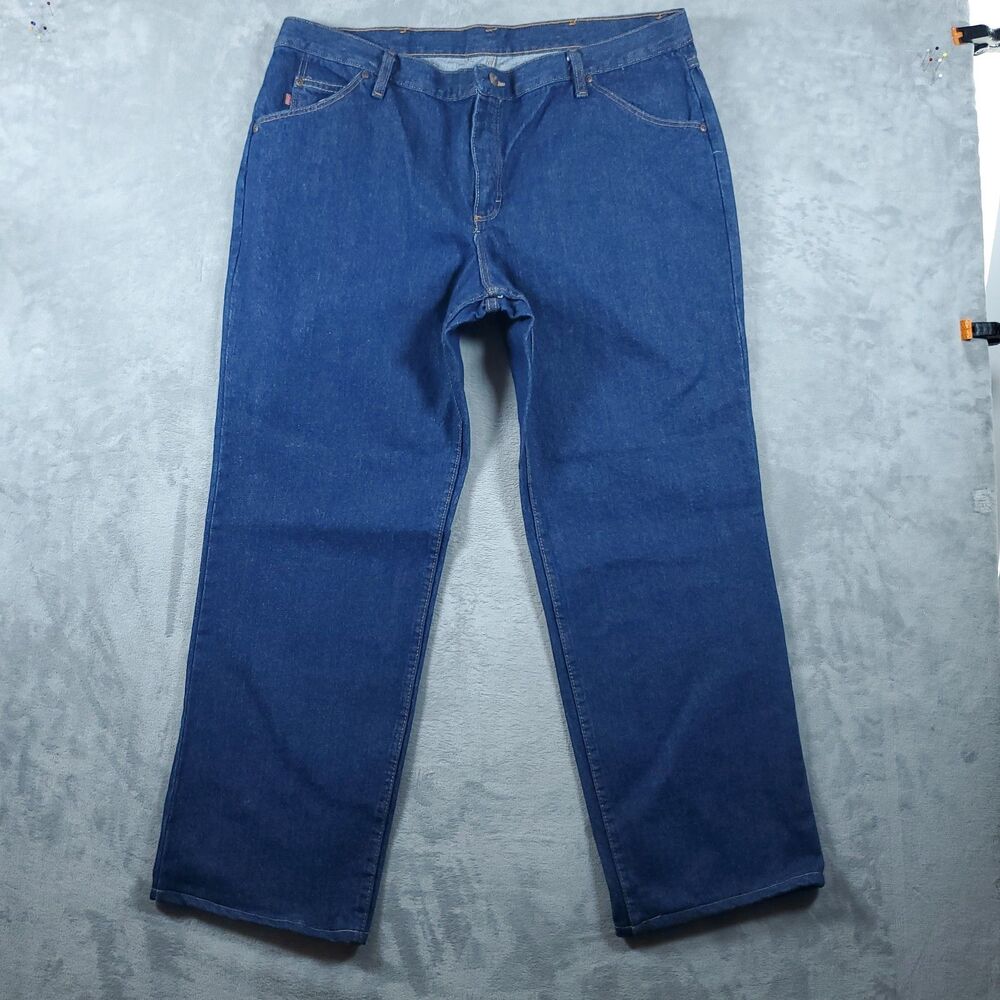 Red Kap Womens Relaxed Fit Jeans Stonewash PD63 20W x 34L Workwear Utility Heavy